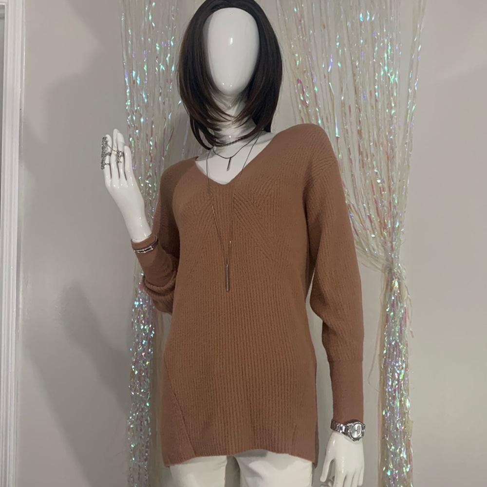 NEW! Express Mocha Long Sleeve Sweater Top
